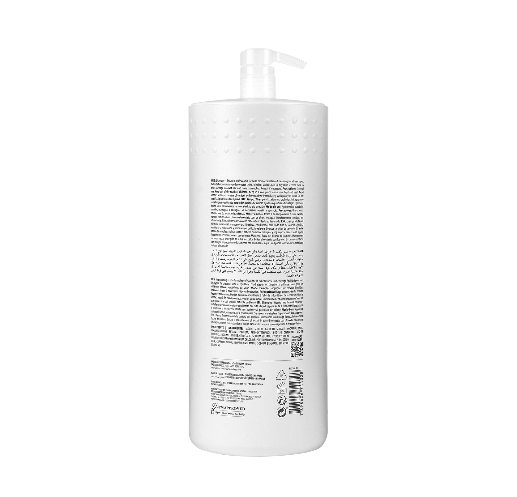 Cadiveu Professional Shampoo Soft Sense 3L