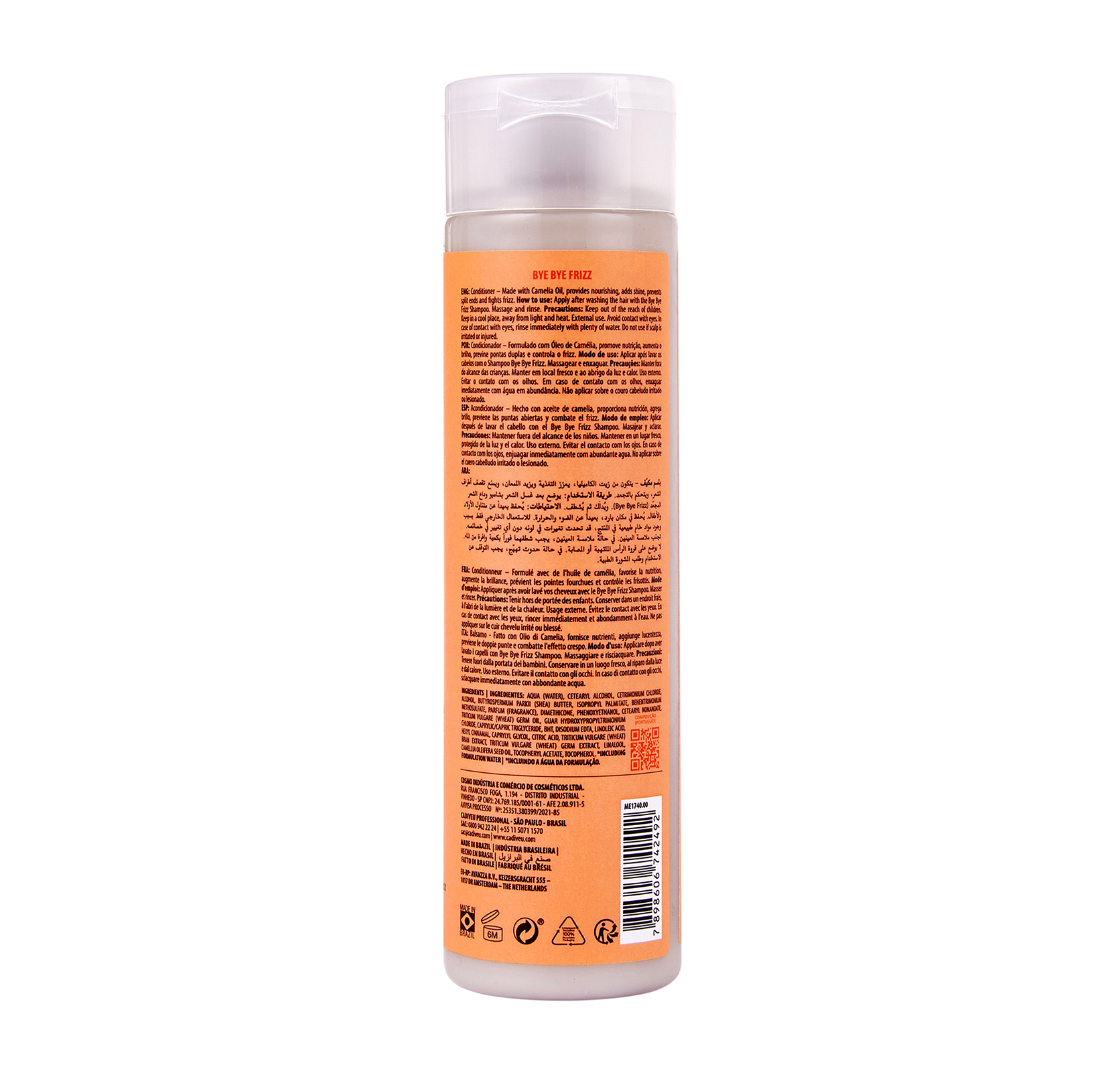 Cadiveu Essentials Bye Bye Frizz Condicionador 250ml