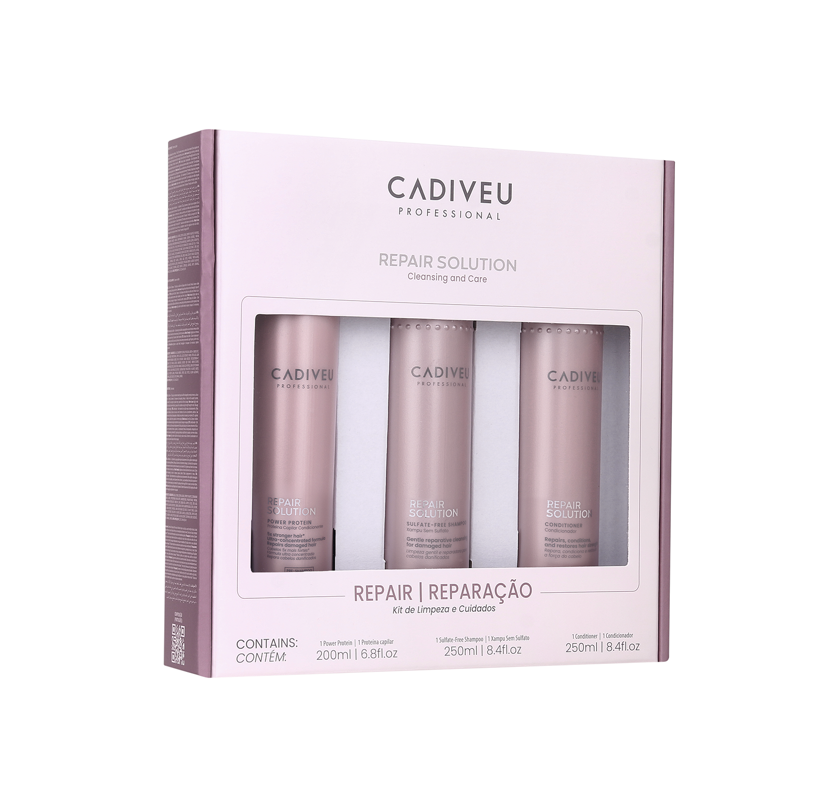 Cadiveu Professional Kit Homecare Repair Solution Proteína + Shampoo + Condicionador