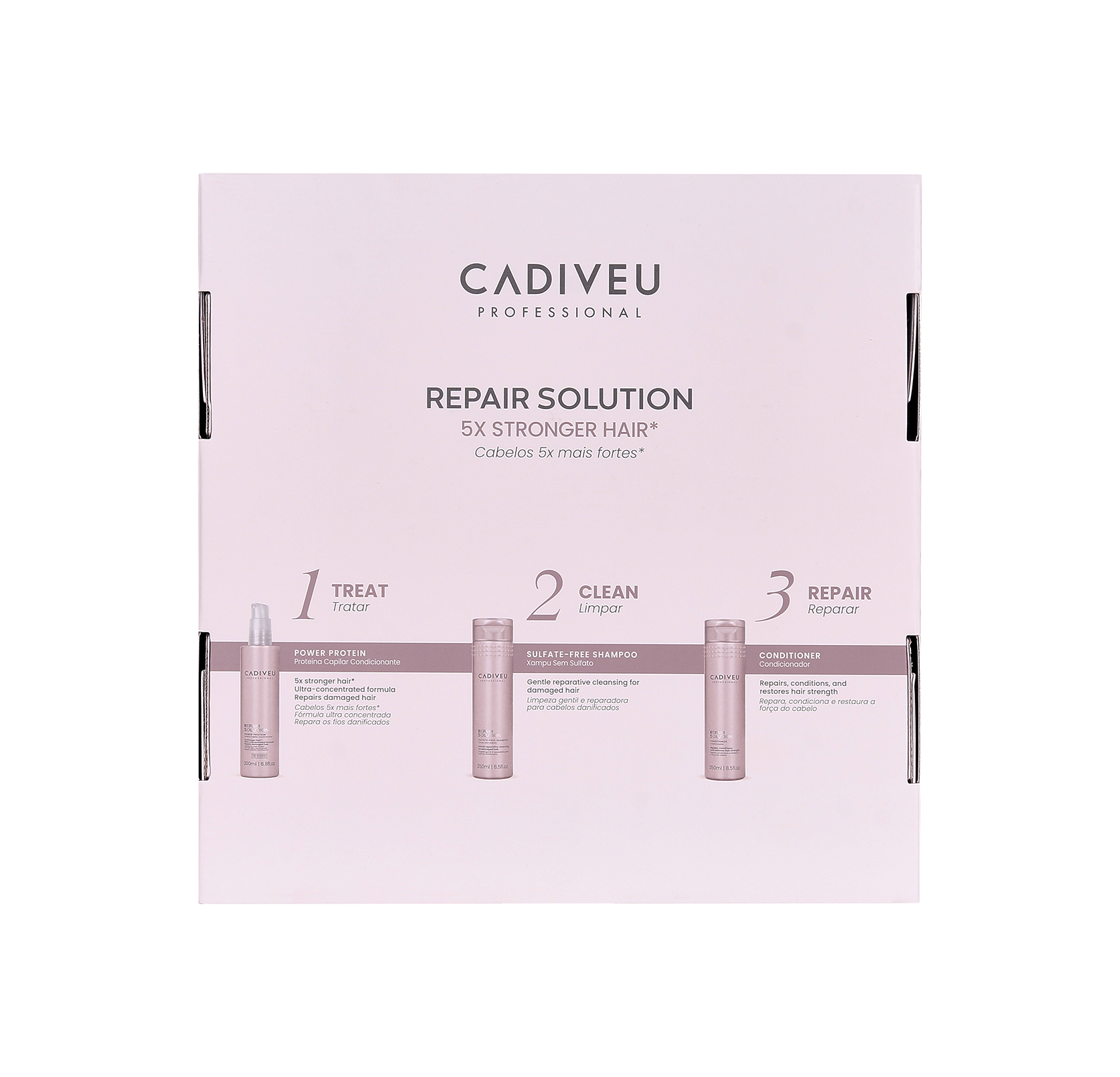 Cadiveu Professional Kit Homecare Repair Solution Proteína + Shampoo + Condicionador
