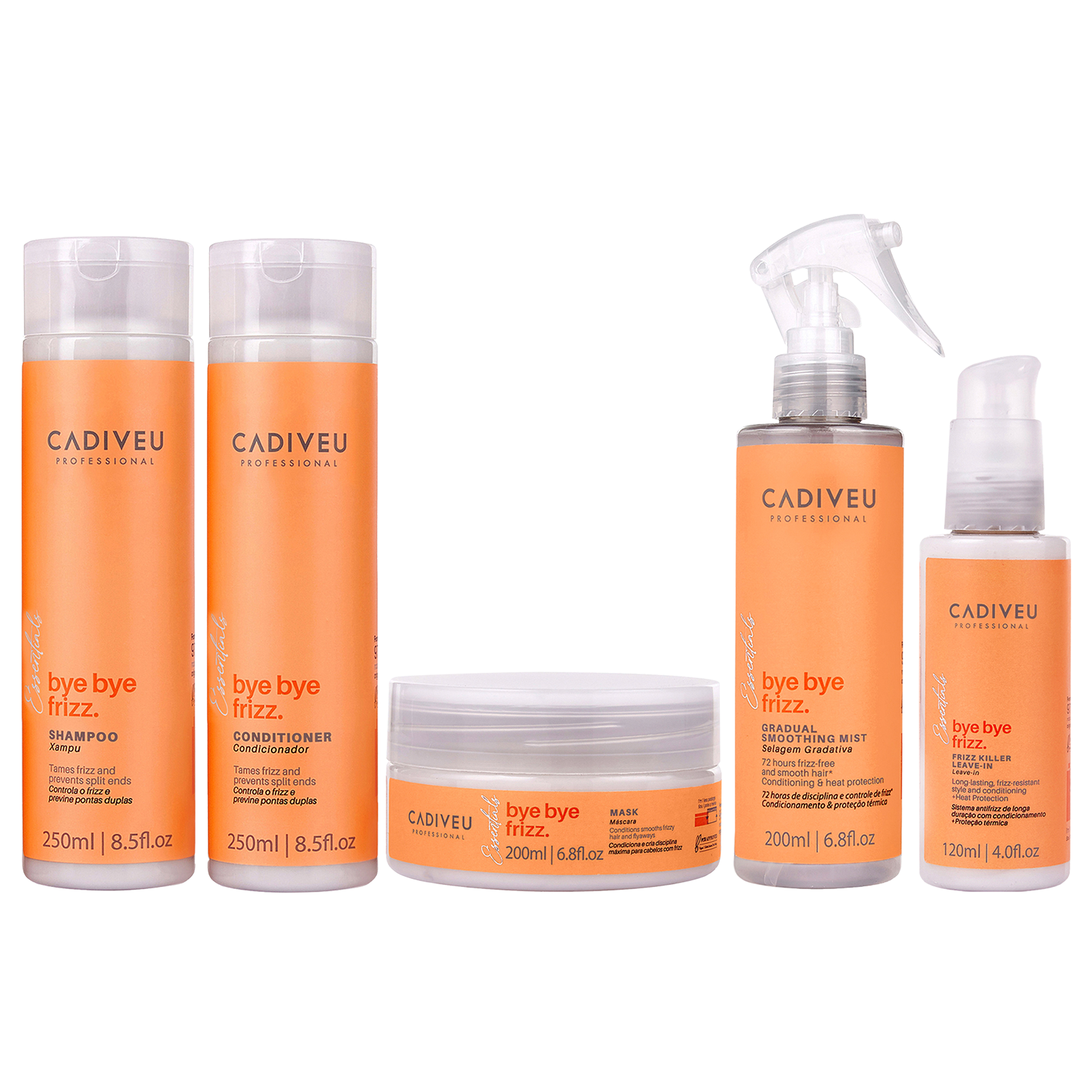 kit completo Bye Bye Frizz