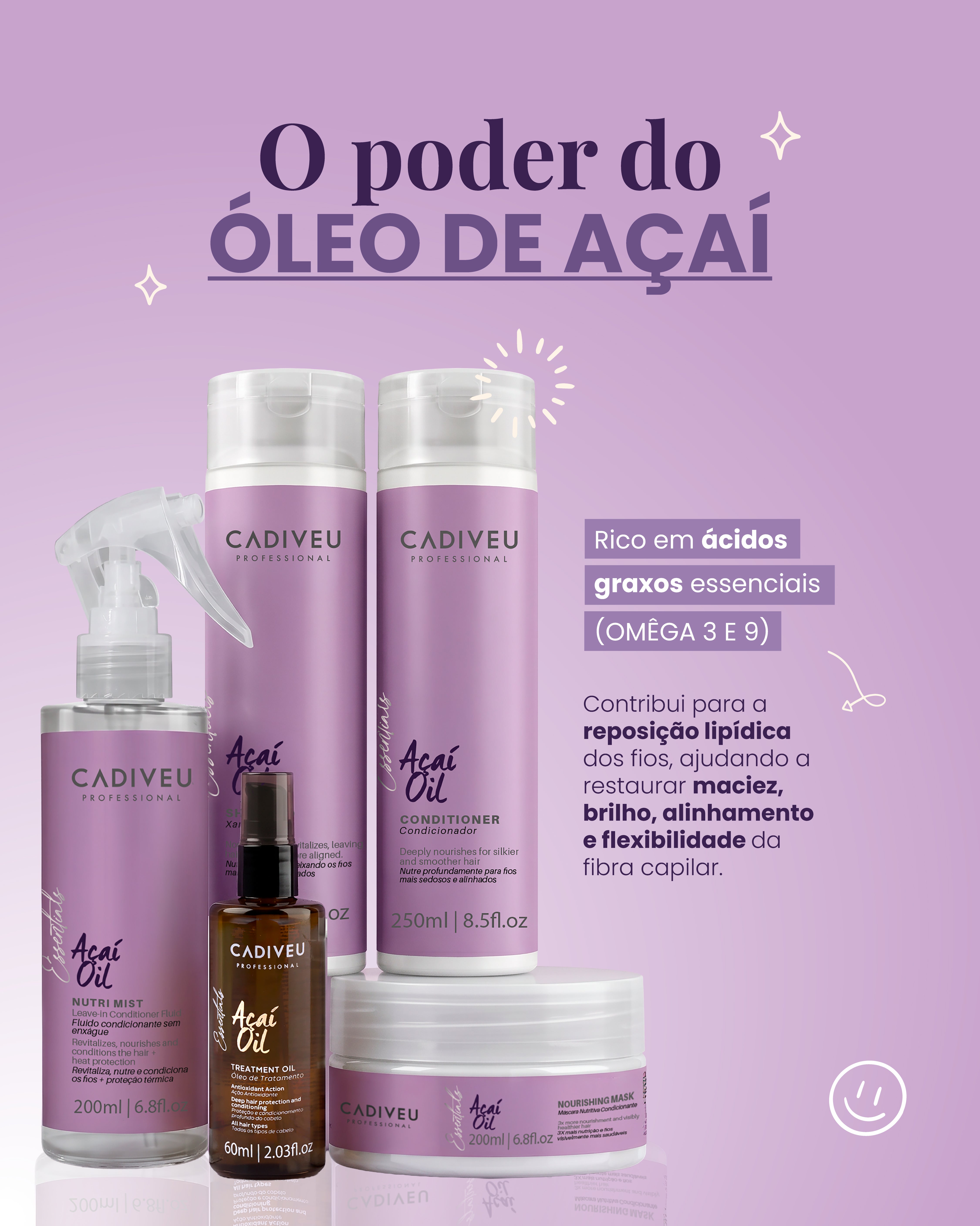 Kit Completo Cadiveu Essentials Açaí Oil