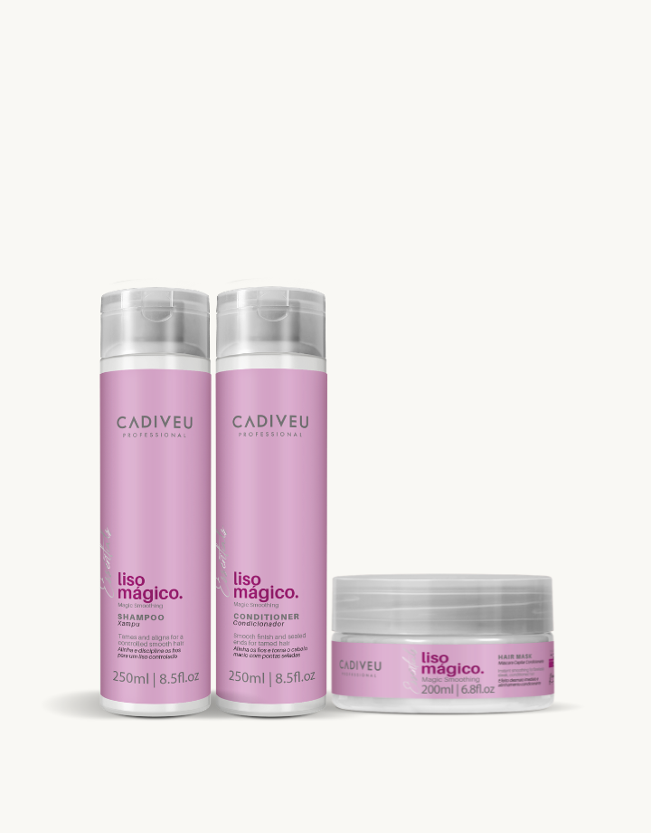 KIT Liso Mágico  Shampoo + Máscara + Condicionador