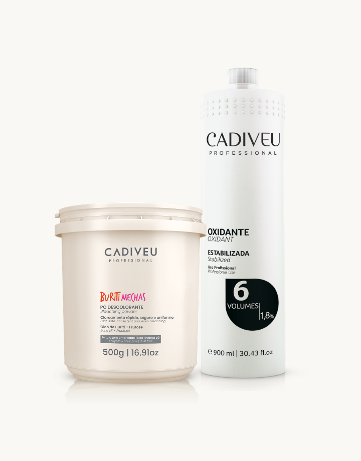 KIT  Buriti Mechas 500g + OX 6 Volumes 900ml