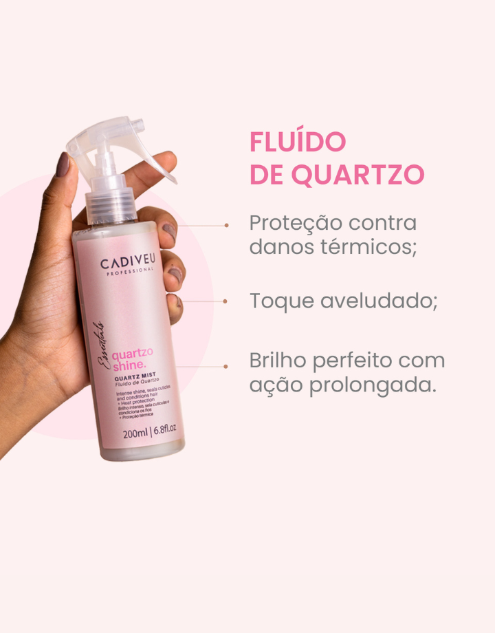 Cadiveu Essentials Quartzo Shine Leave-in Fluido de Quartzo Condicionante 200ML