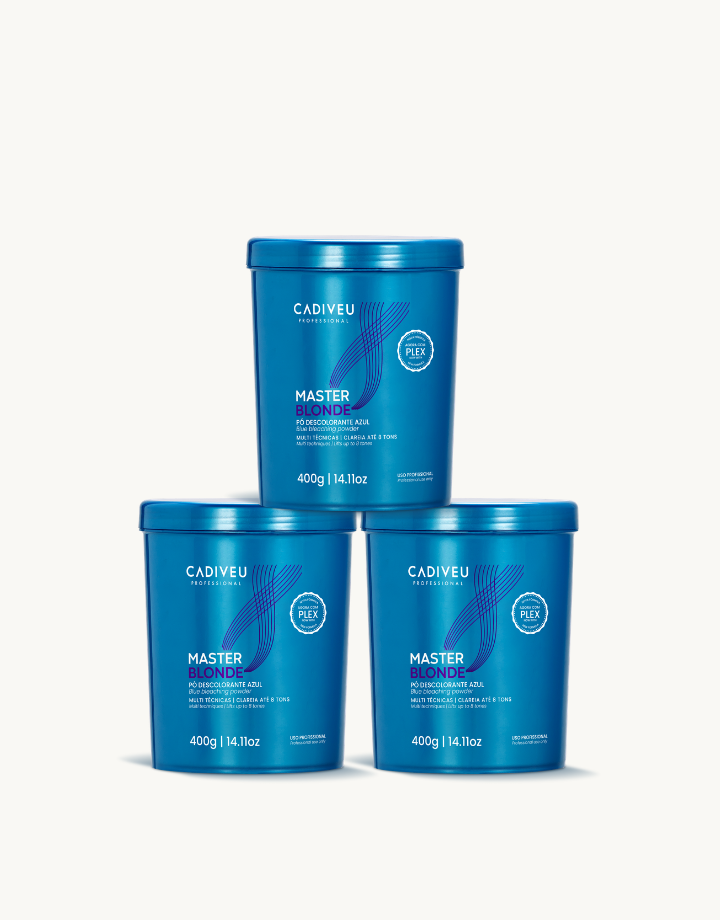 Kit Cadiveu Professional Master Blonde Pó descolorante 3 Unidades 500g