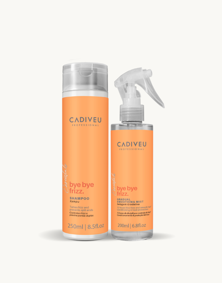 Kit Cadiveu Essentials Bye Bye Frizz Shampoo 250ml + Selagem 200ml