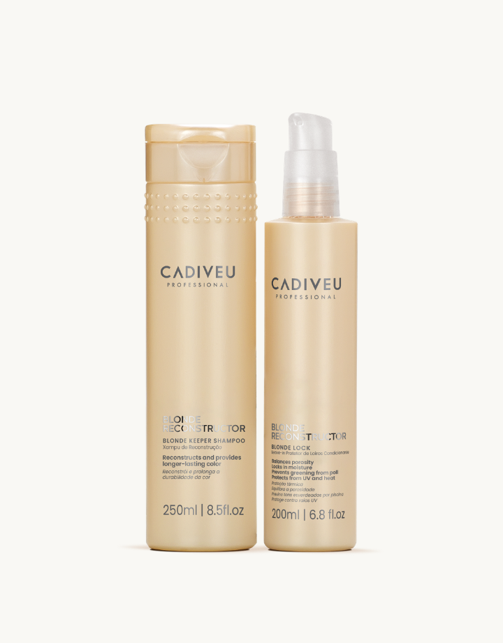 Kit Cadiveu Professional Blonde Reconstructor Shampoo 250ml + leave-in Blonde Lock 200ml