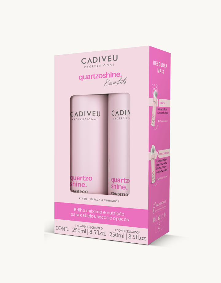 Cadiveu Essentials Quartzo Shine Kit Home Care - Shampoo e Condicionador 250ml