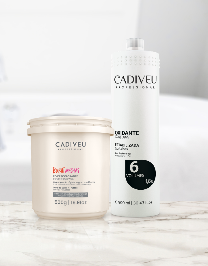KIT  Buriti Mechas 500g + OX 6 Volumes 900ml