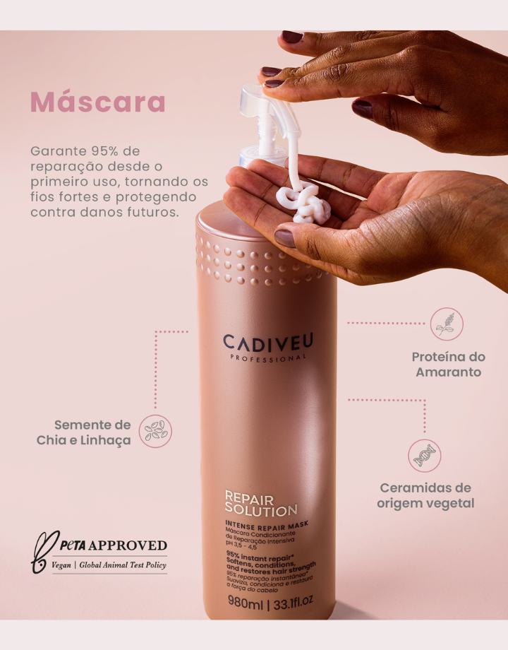 Cadiveu Professional Máscara Reparadora Repair Solution 980ml