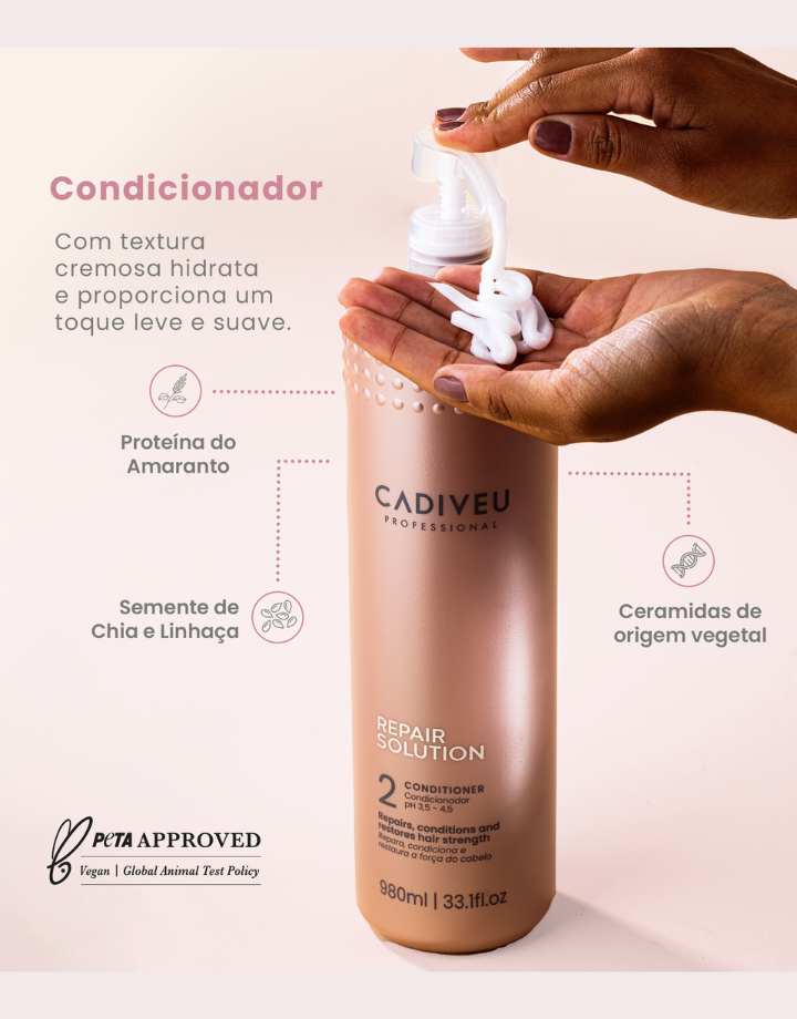 Cadiveu Professional Condicionador Reparador Repair Solution 980ml