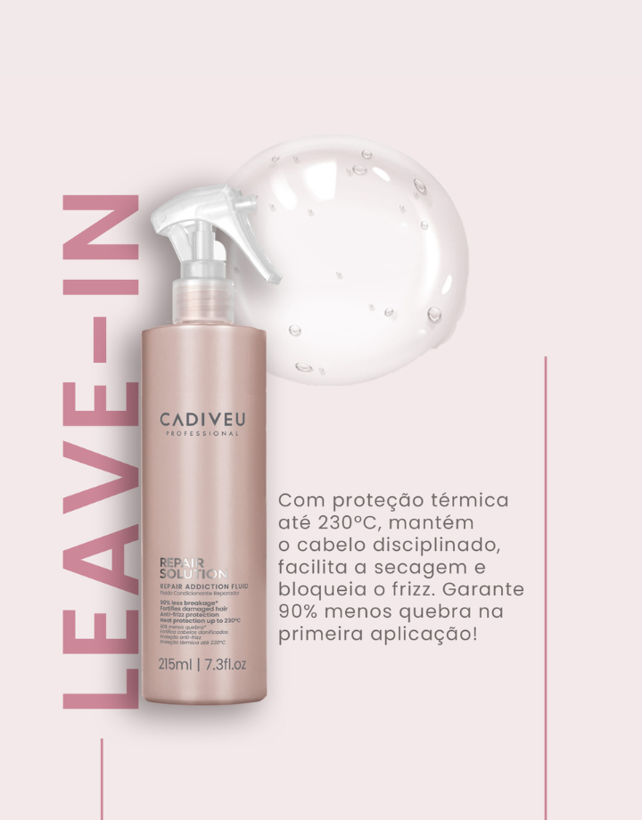 Cadiveu Professional Repair Addiction Fluid Leave-In Repair Solution 215ml