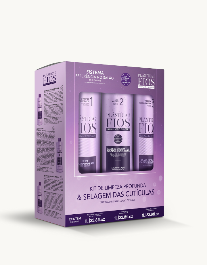 KIT Completo Selagem Térmica Plástica dos Fios 3 itens 1L