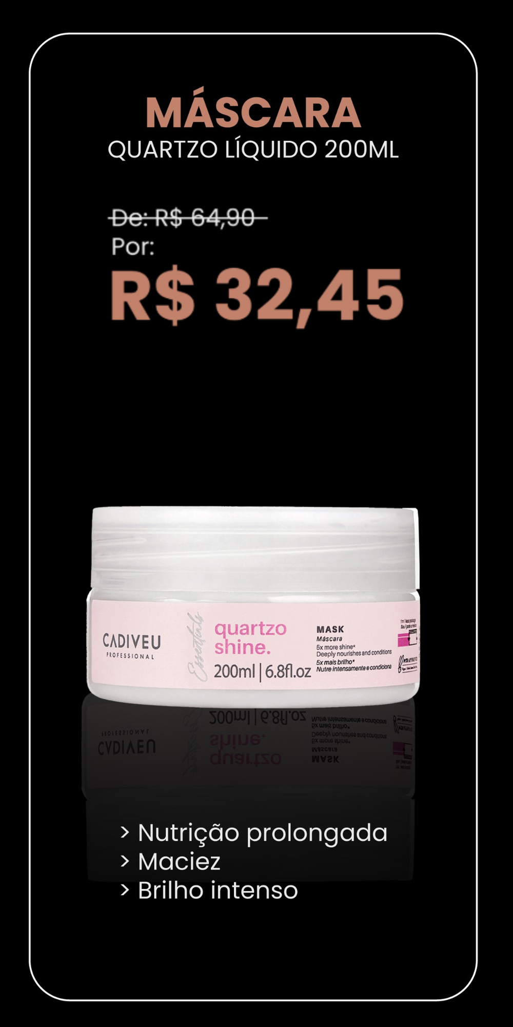 <p>Máscara Quartzo Shine</p>