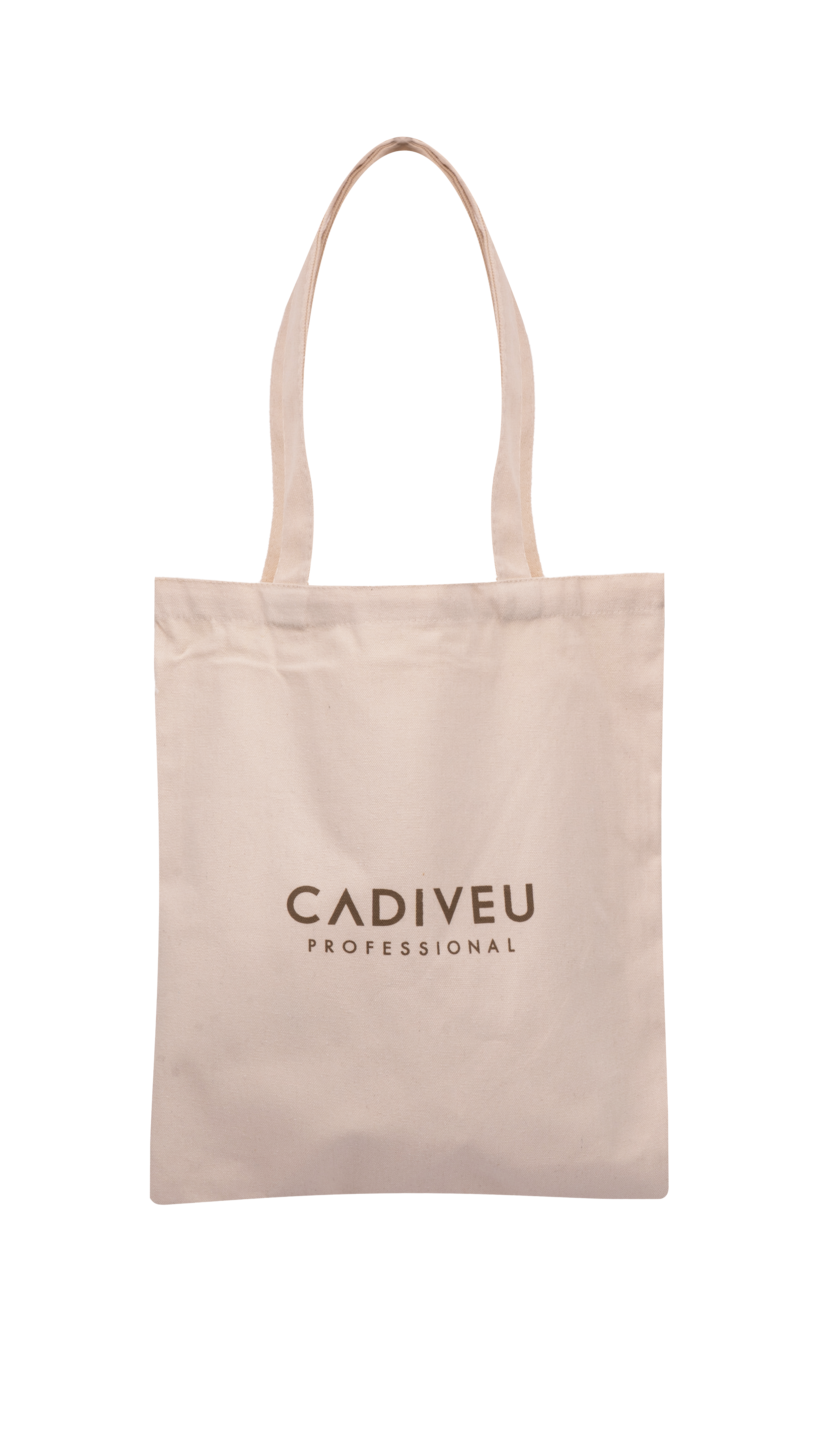 BOLSA CONFEC EM TECIDO 100% ALGODAO COM ALCAS LOGO CADIVEU 35X40 CM