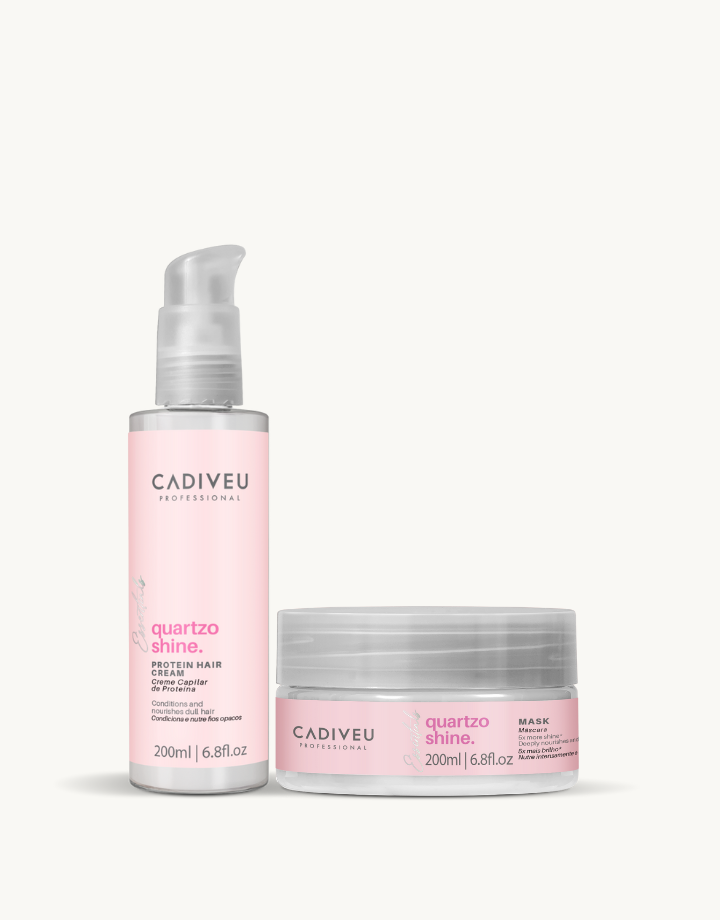 Kit Cadiveu Essentials Quartzo Shine Proteina 200ml + Máscara 200g
