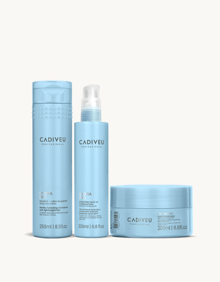 KIT Hydra Pro Shampoo 250ml + Máscara 200g + Leave-in 200ml