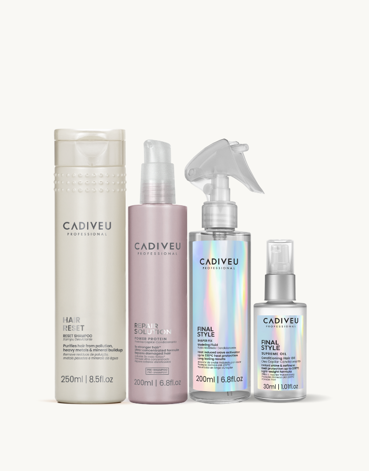 Kit Shampoo Desvinciante 250ml + Supreme Oil 30ml + Shaper Fix 200ml + Power Protein 200ml