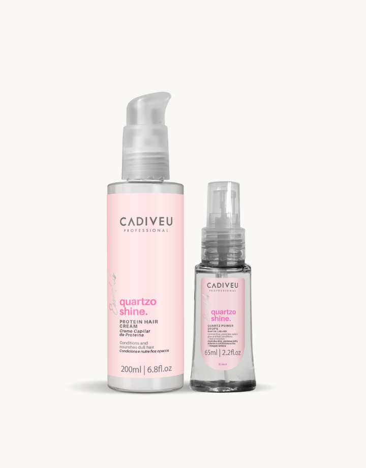 Kit Cadiveu Essentials Quartzo Shine Proteína 200ml + Óleo 200ml