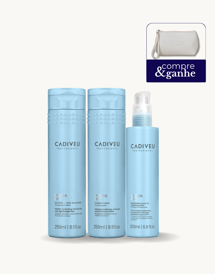 Kit Hydra Pro Shampoo 250ml + Condicionador 250ml + Leave-in 200ml