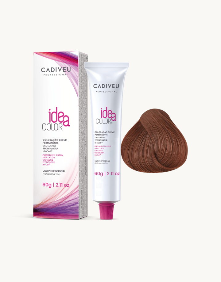 Idea Color 7.4 Louro Médio Cobre 60G - Outlet