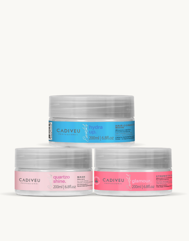 Kit Cronograma Capilar Essentials Brilho 3x200ml