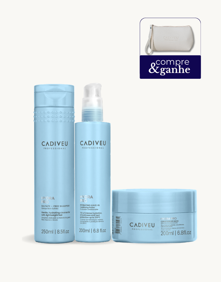 KIT Hydra Pro Shampoo 250ml + Máscara 200g + Leave-in 200ml